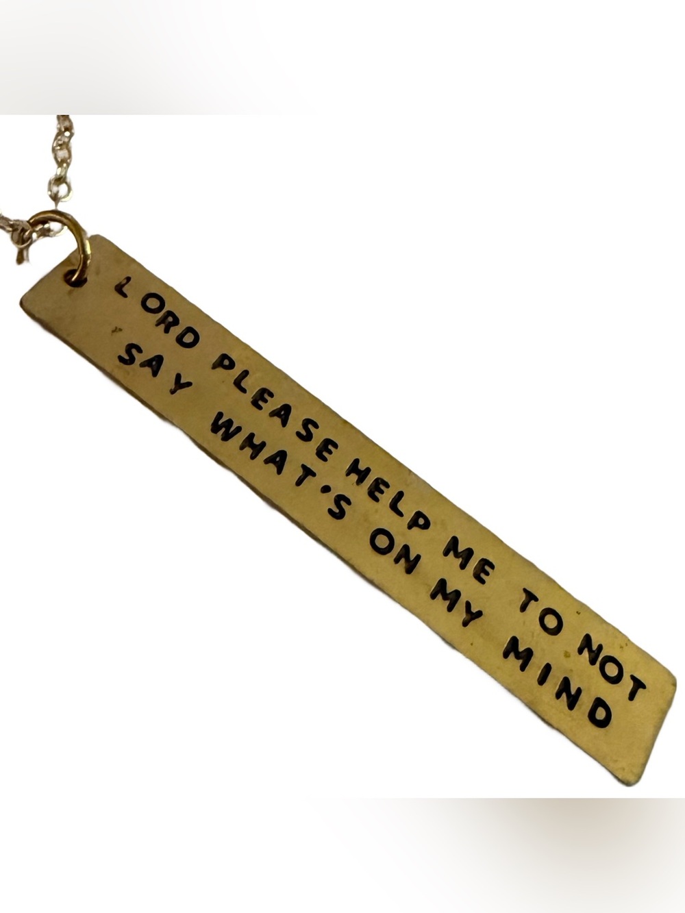 “Lord Help Me Not Say What’s On My Mind” Necklace Choker
